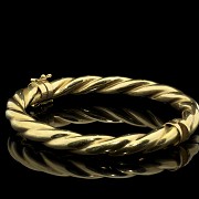 Brazalete de oro amarillo de 18 k