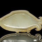 Fish-shaped jade box, Qing dynasty