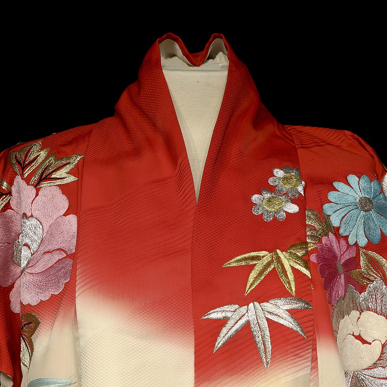 Kimono japonés de dama, finales s.XX