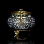 Cloisonné tripod censer ‘Ruyi and phoenix’, Qing dynasty - 8