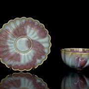 Junyao ceramic bowl and plate, 20th century - 4