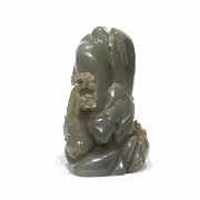 Carved jade figure 