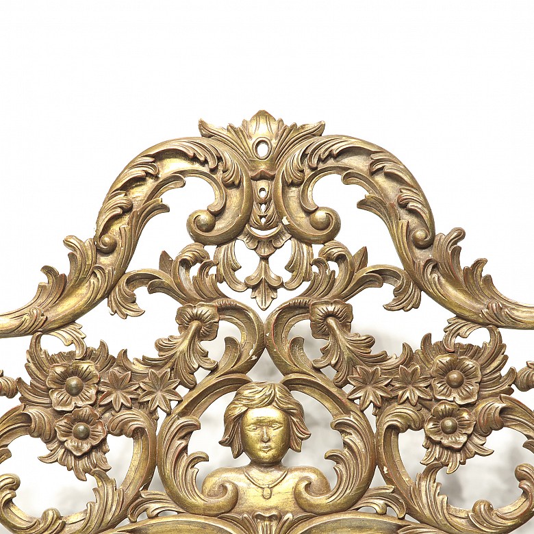 Large gilded wooden mirror, Louis XVI style - 2