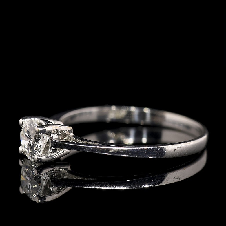 Solitaire white gold with brilliant 0.40 ct - 2