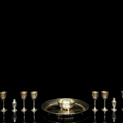 Set de plata para tequila, s.XX