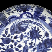 Porcelain dish, blue and white, Arita, 19th century