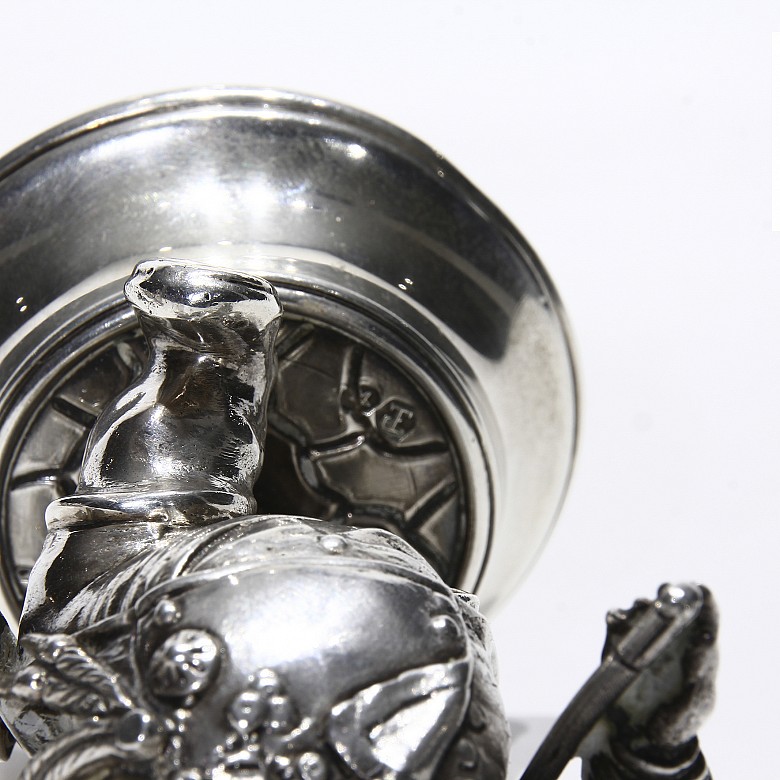 Set of Spanish silver musicians, 20th century