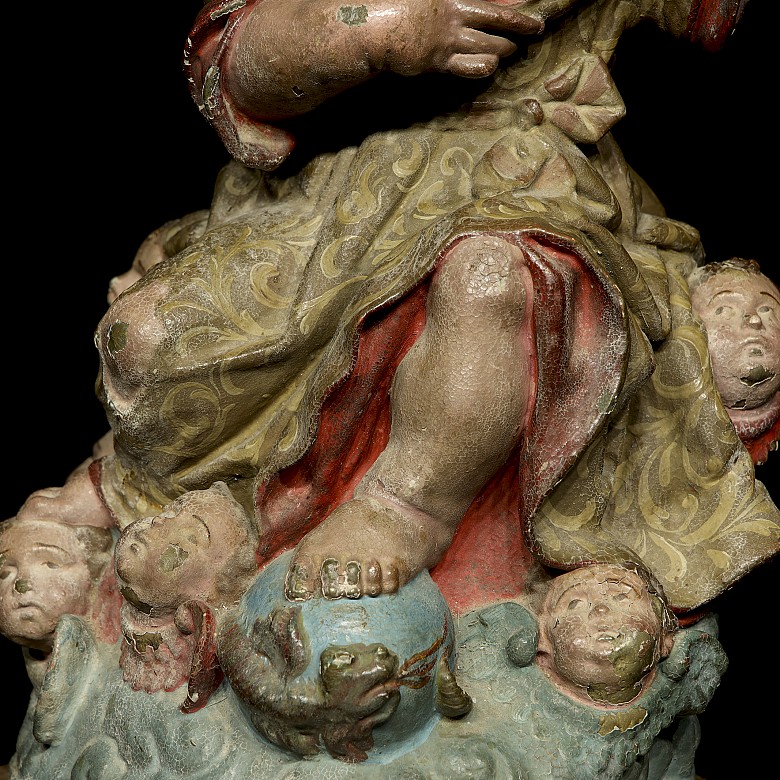 18th century Andalusian School ‘Infant Jesus with cherubs’ - 3