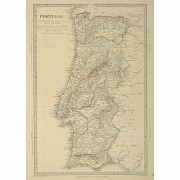 English maps of Spain and Portugal, 19th - 20th Century