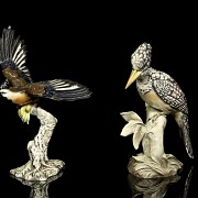 Two porcelain birds, 20th century