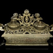 Double writing desk “Couple of angels” Louis XIV style, late XIX century