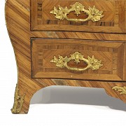 Louis XV wooden chest of drawers, Pierre Migeon style, 18th century