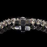 White gold and diamond rivière bracelet