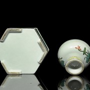 Enamelled porcelain boxes, China, 20th century