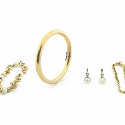 Conjunto de piezas en oro amarillo 18 k