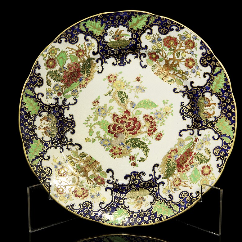 Two English porcelain dishes, Chinese style, 19th-20th century - 7