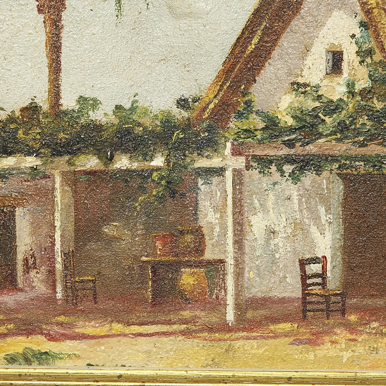 A. R. Teixidor “ Barracks courtyard”, 20th century