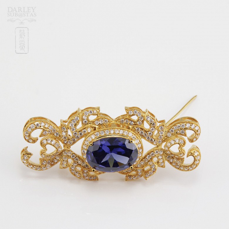 Faller dressing Sapphire blue and gold - 4