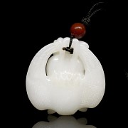 White jade immortal pendant, Ming dynasty, Wanli