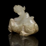 Carved jade camel figure, Tang dynasty