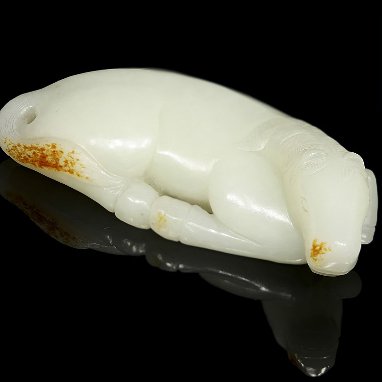 Carved jade figure 