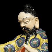 Chinese porcelain scrivener “Man with crocodile” 20th century