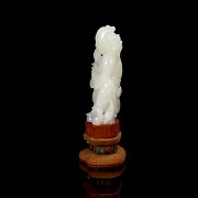 Hetian white jade figurine “Child and dogs”, Qing dynasty