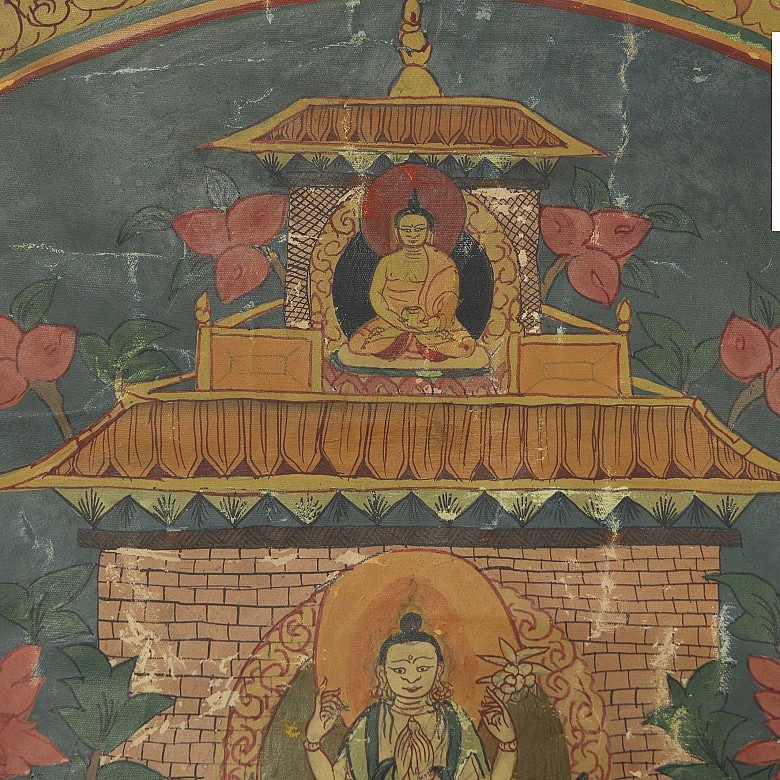 Thangka tibetano 