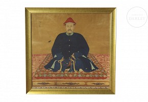 Chinese painting “Imperial Portrait”, Qing dynasty