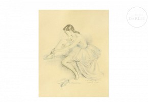 Dibujo de bailarina, Federigo GISBERT SOLER