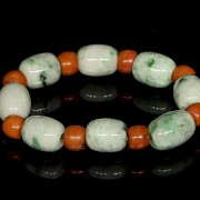 Jadeite bead bracelet, Qing dynasty