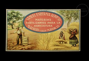 Advertising poster ‘Fertiliser materials Samuel’, Madrid, 20th century