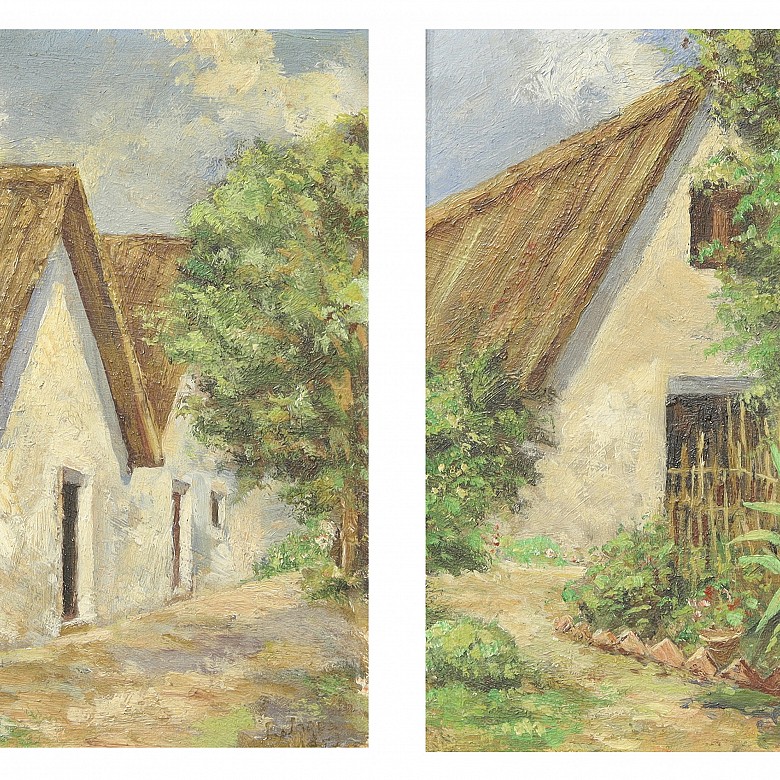 F. Jordá “Couple of barracks” ca.1950