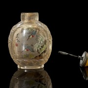 Enamelled glass snuff bottle ‘Birds’, 20th century