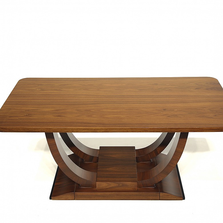 Mesa de centro estilo Art Déco de madera Palo Santo - 2