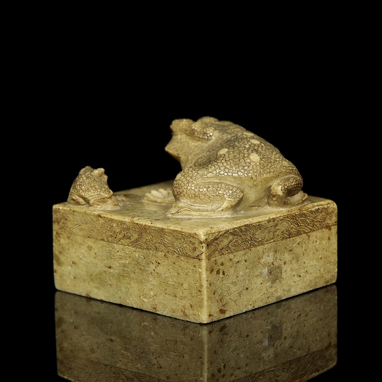 Stone seal “Two Toads”, Qing dynasty