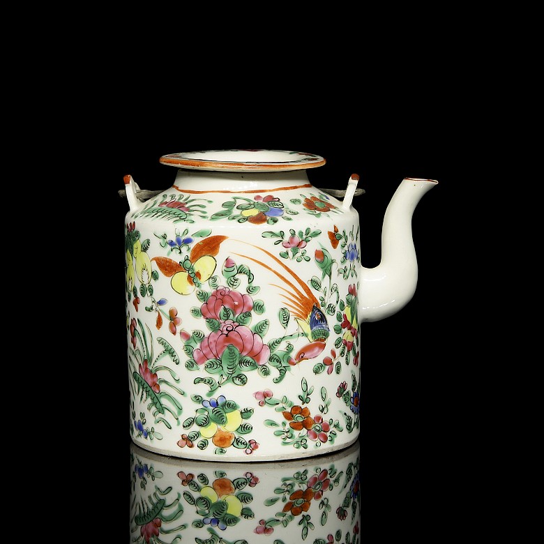 Porcelain enamel teapot ‘Birds’, 20th century - 2