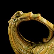 Glazed ceramic libation cup ‘Phoenix’, Tang style