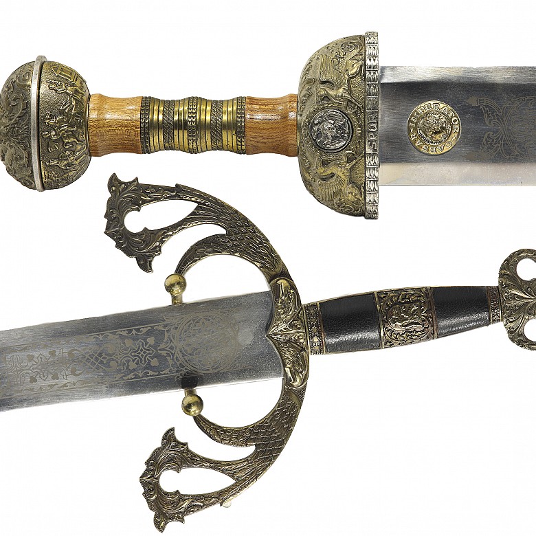 Set of four decorative historical swords, 20th century - 5