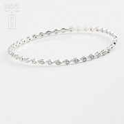 Pulsera circonitas en plata de ley, 925