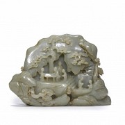 Carved jade figure 