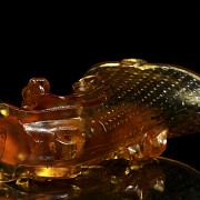 Amber glass cup, Han Dynasty (206 b.C - 220 a.C)