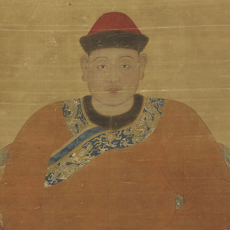 Chinese painting ‘Noble Portrait’, Qing dynasty - 2