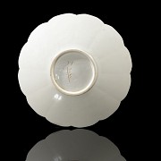 Porcelain lobed ‘Dingyao’ plate, Ding Kiln