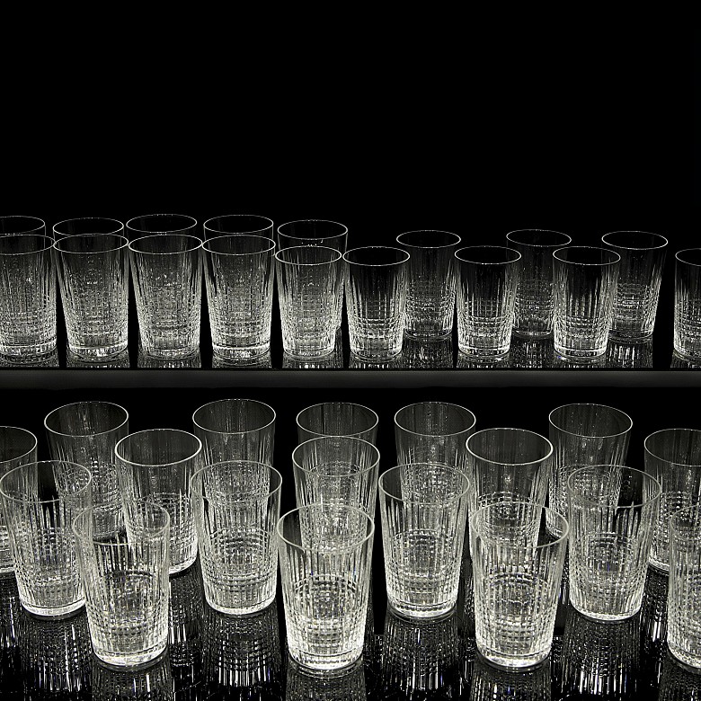 Juego de vasos de cristal 