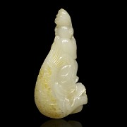 White jade figure 'Dragon Fish', Qing dynasty, Qianlong