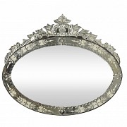 Venetian oval mirror, 19th-20th century