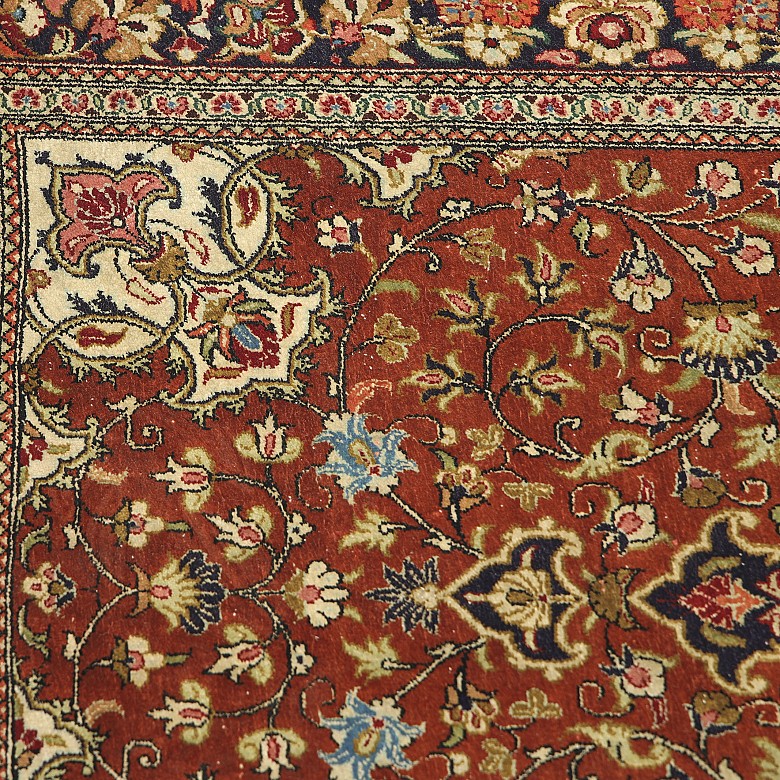 Persian silk carpet, 19th-20th century