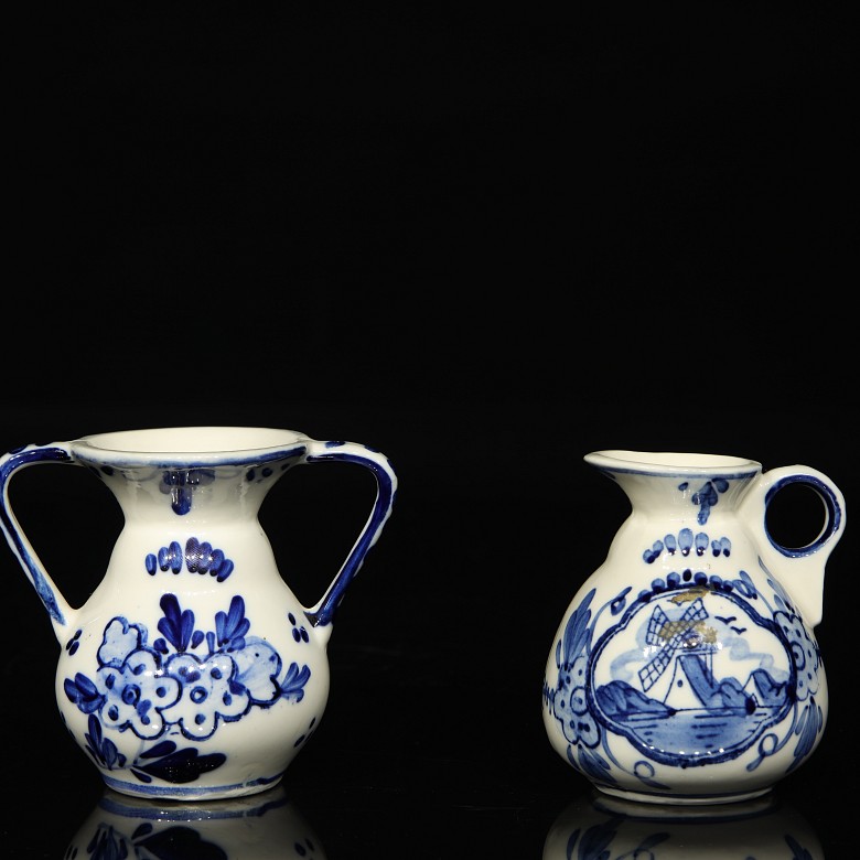 Two German porcelain vessels