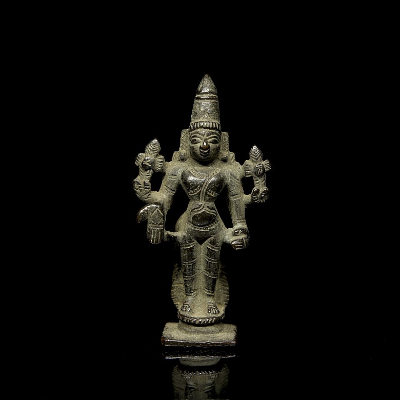 Small bronze deity, 19th century